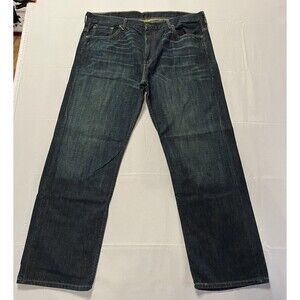 Levi's 569 Jeans Size 38x32 Blue Loose Straight Dark Wash Denim Pants Baggy